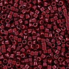 Miyuki delica Beads 11/0 - Dyed opaque cranberry DB-654